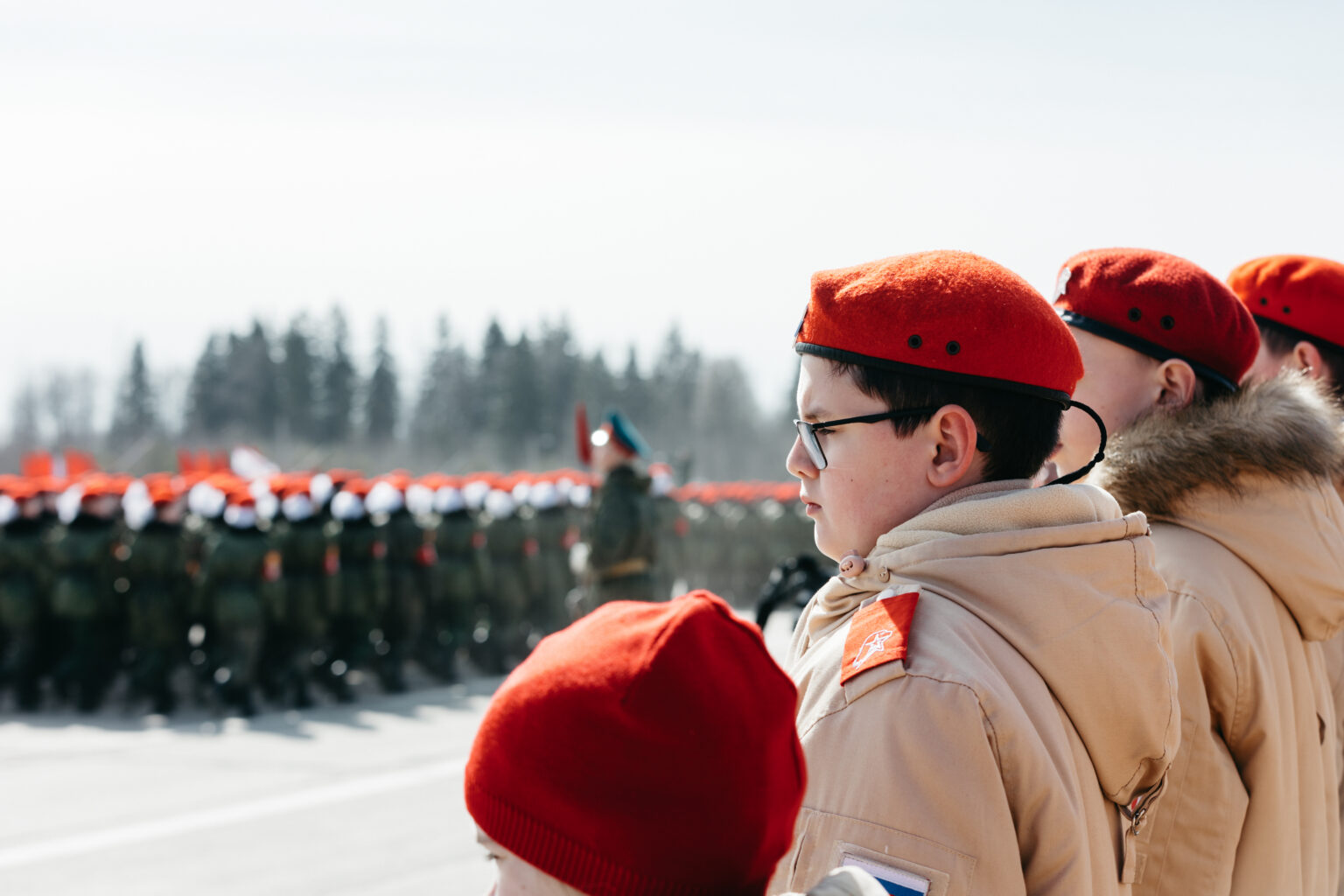 Юнармейцы ГБУ «Автомобильные дороги» посетили репетицию парада Победы