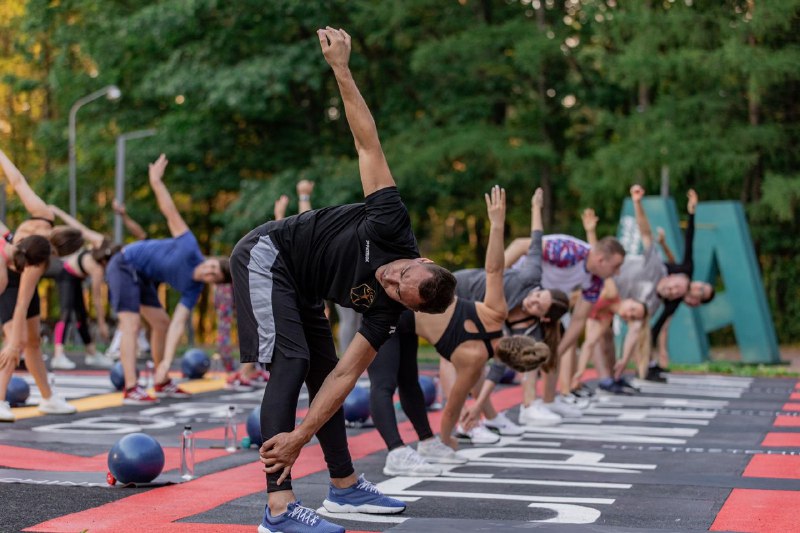 Спортивная Лига Автодор Х SMSTRETCHING провели тренировку на открытом воздухе